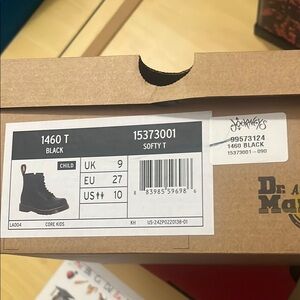 Dr. Martens Black Softy T Boots for Kids